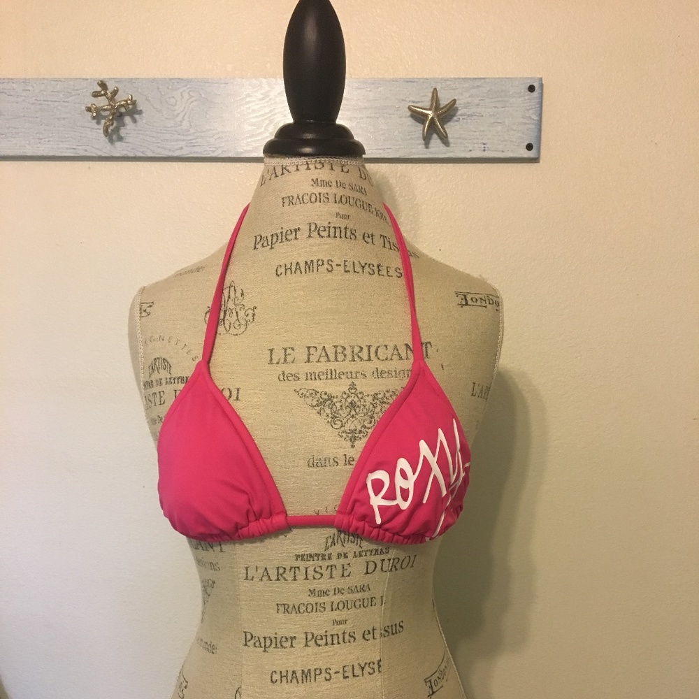 Pink Roxy Bikini Top